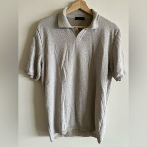 Phil Petter Australia Knit Collared Sweater Short-Sleeve Shirt